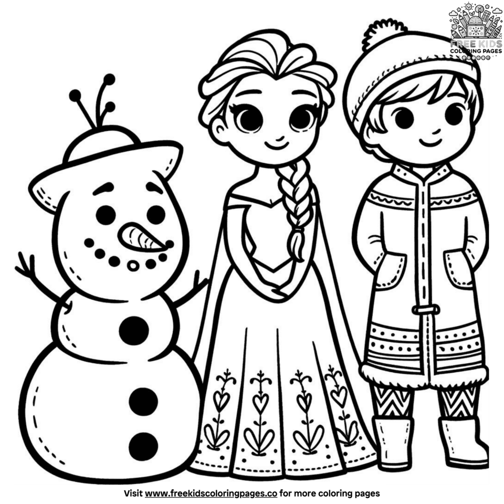 Disney frozen coloring pages