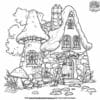 Amazing Fairy House Coloring Pages