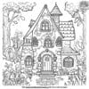 Cute Fairy House Coloring Pages