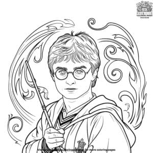 Magical Harry Potter Coloring Pages