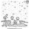 Stargazing Camping Coloring Pages