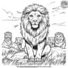 lion pride coloring pages