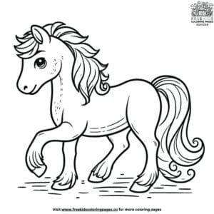 Regal Horses Coloring Pages