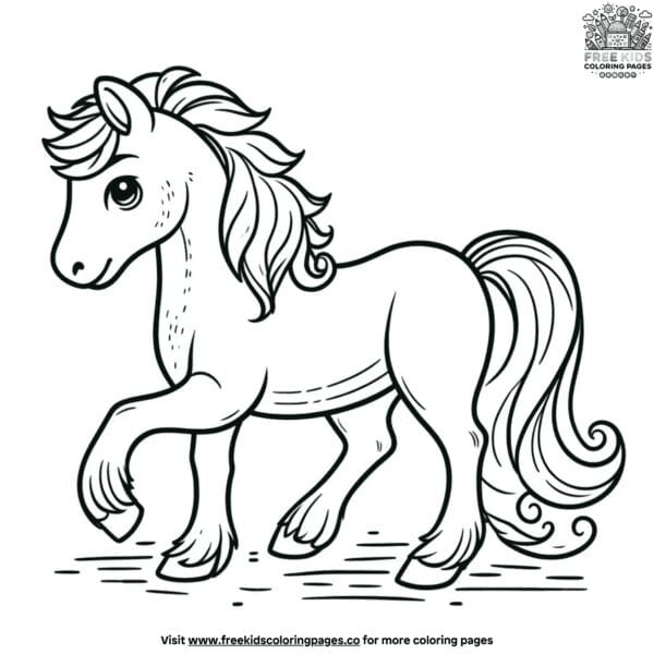 Regal horses coloring pages