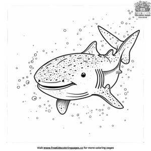 Enchanting whale shark coloring pages: dive into adventure