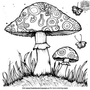 Fun Magical Mushroom Coloring Pages