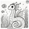 Cute Water Dragon Coloring Pages