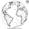 Earth Globe Coloring Pages