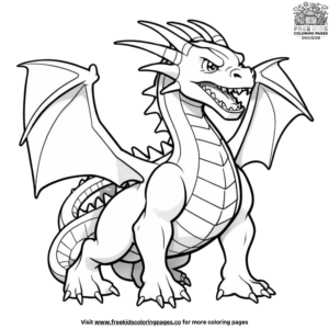 Mighty Dragon-Type Pokémon Coloring Pages