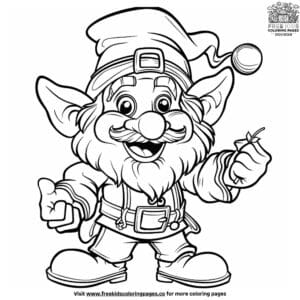 Mischievous Leprechaun Trick Coloring Pages