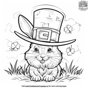 Playful Leprechaun Trick Coloring Pages