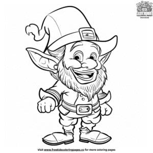 Tricky Leprechaun Coloring Pages