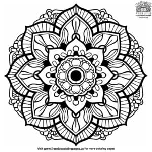 Monday Mandala Coloring Pages