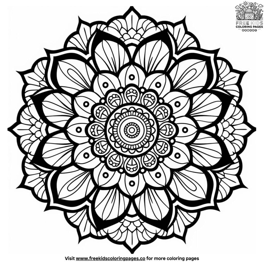 Wednesday mandala coloring pages