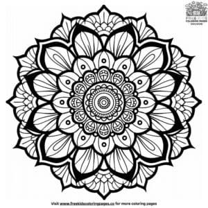 Wednesday Mandala Coloring Pages