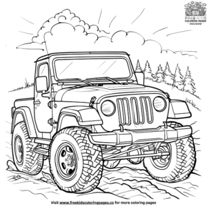 off-road truck coloring pages