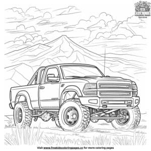 Exciting Off-Road Truck Coloring Pages