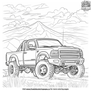 Exciting off-road truck coloring pages