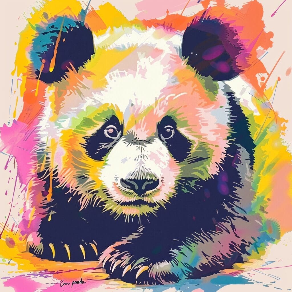 Panda coloring pages.