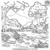 Serene Nature Relaxing Coloring Pages