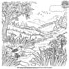 Scenic Nature Relaxing Coloring Pages