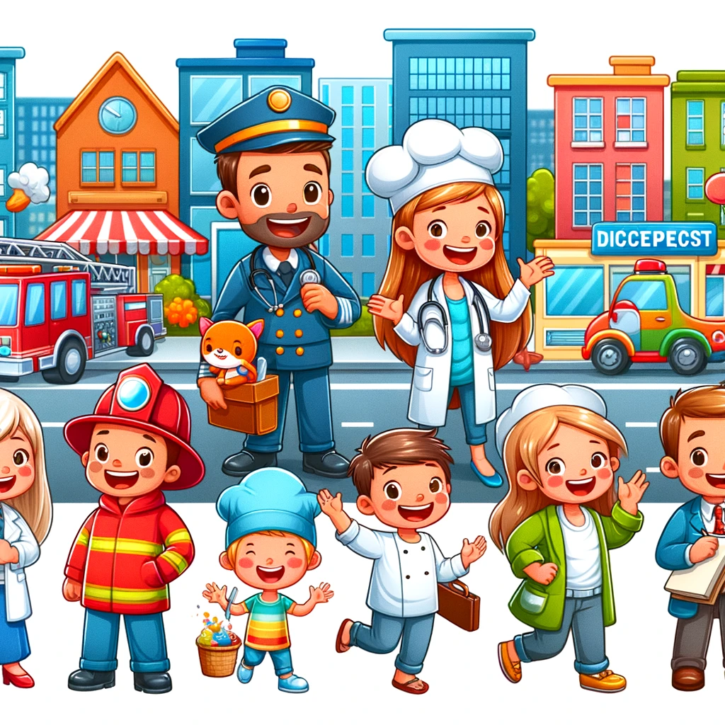 People And Occupations - Free Kids Coloring Pages