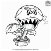 Piranha Plant Coloring Page