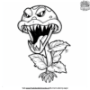 Scary Piranha Plant Coloring Pages