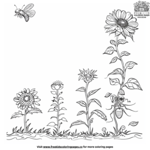 Plant Life Cycle Coloring Page
