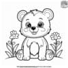 Lively Bear Cub Coloring Pages