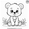 Playful Bear Cub Coloring Pages