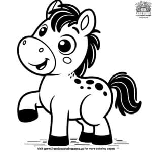 Cartoon Horse Coloring Pages