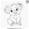 Cartoon Koala Coloring Pages