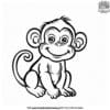 Funny Pet Monkey Coloring Pages