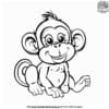 Silly Monkey Coloring Pages