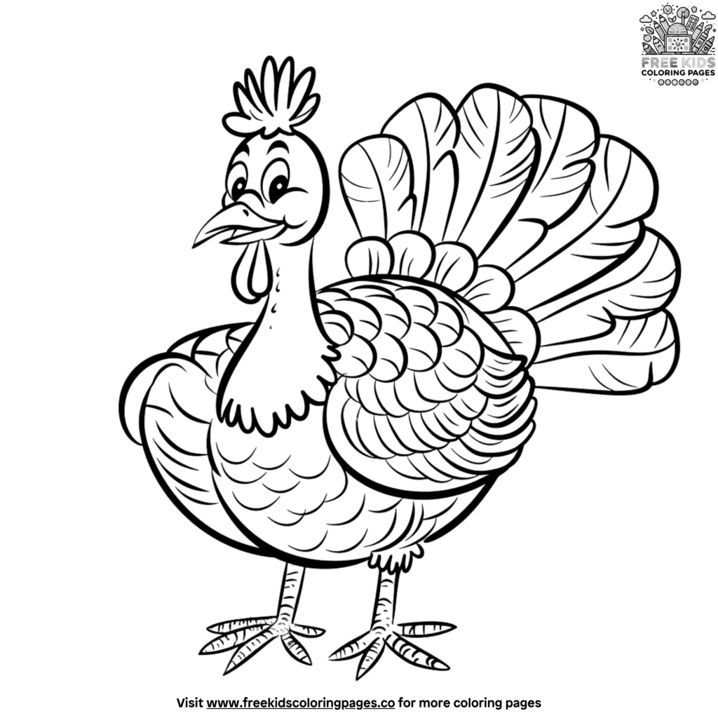 21+ Delightful Turkey Coloring Pages