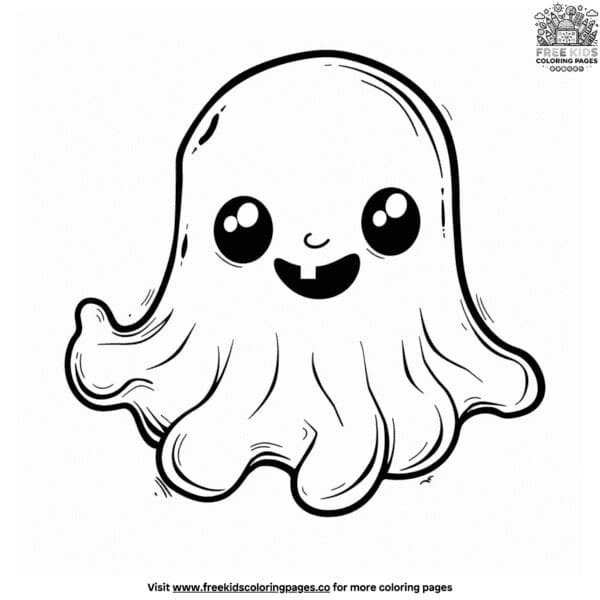 Ghost pet coloring pages