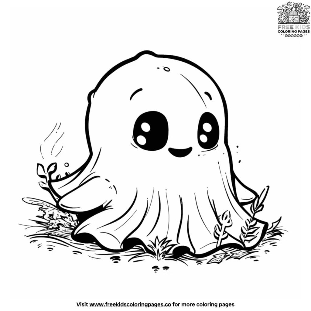 Ghost pet coloring pages