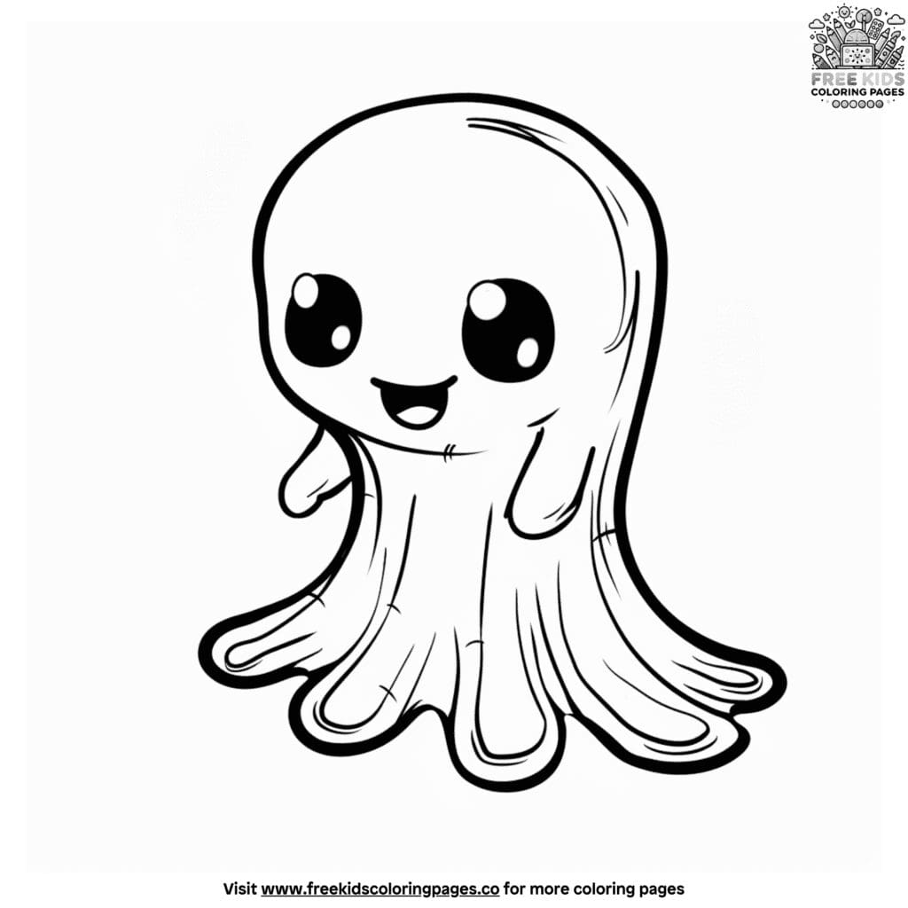 Ghost pet coloring pages