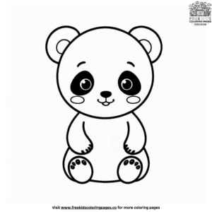 Enchanting kawaii panda coloring pages