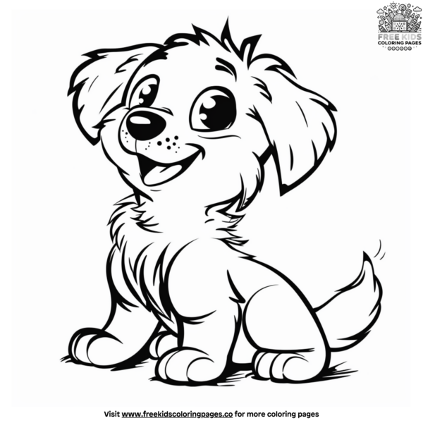 Playful Puppy Coloring Pages