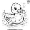 Rubber Duck Coloring Pages