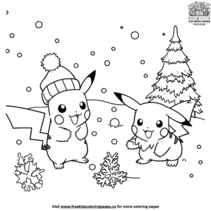 Cool Winter Pokémon Coloring Pages