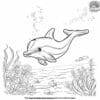 Cute Baby Dolphin Coloring Pages