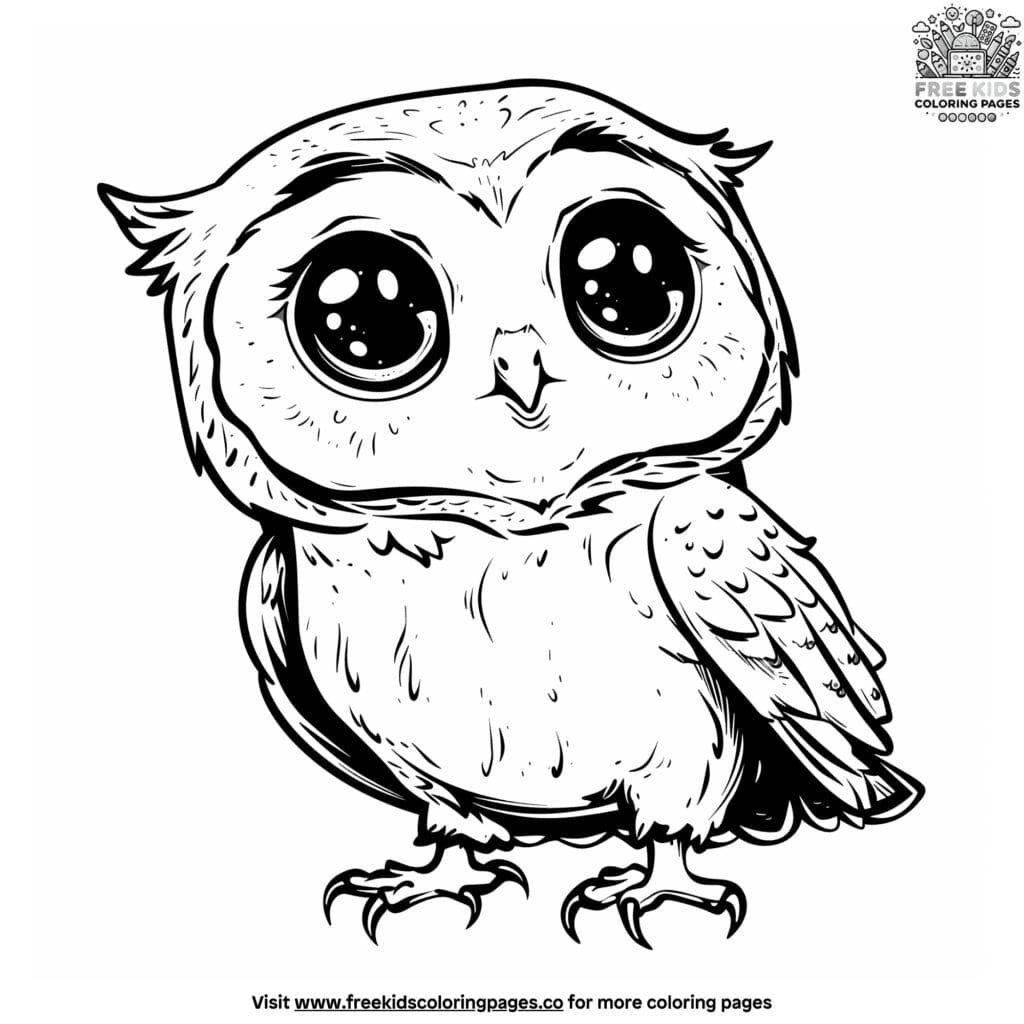 Precious baby owl coloring pages: delight in tiny owls