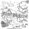 Preschool Farm Coloring Pages