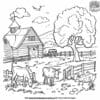 Simple Preschool Farm Coloring Pages