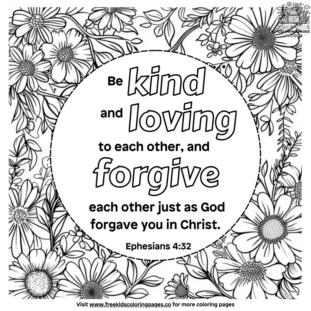 Printable bible verse coloring pages