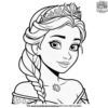 Charming Elsa Frozen Coloring Pages