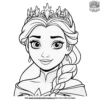 Elsa Frozen Coloring Pages